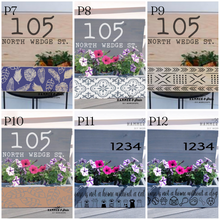 Address & Rail Hanging Planters