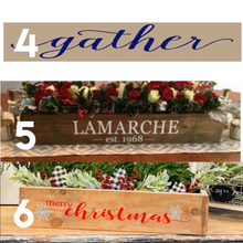 Christmas Centerpiece Boxes, Planks & Stocking Holders