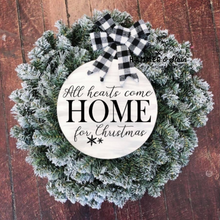 “NEW Flocked Wreath Doorhanger