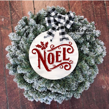 “NEW Flocked Wreath Doorhanger