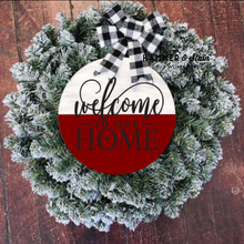 “NEW Flocked Wreath Doorhanger