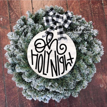 “NEW Flocked Wreath Doorhanger