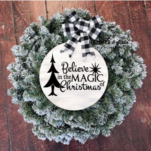 “NEW Flocked Wreath Doorhanger