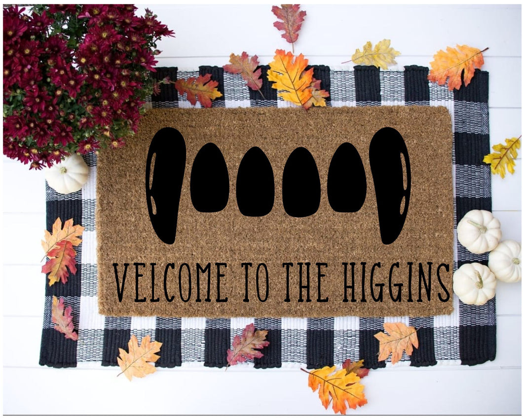 Custom DIY Welcome Mat - She Holds Dearly