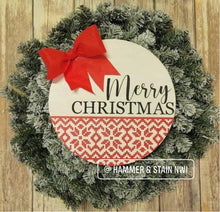 “NEW Flocked Wreath Doorhanger